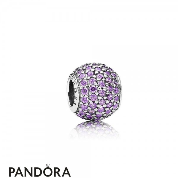 Pandora Jewelry Sparkling Paves Charms Pave Lights Charm Fancy Purple Cz Official