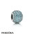 Pandora Jewelry Sparkling Paves Charms Pave Lights Charm Teal Cz Official