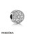 Pandora Jewelry Sparkling Paves Charms Radiant Bloom Charm Clear Cz Official