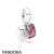 Pandora Jewelry Sparkling Paves Charms You Me Two Part Pendant Charm Clear Cz Fuchsia Enamel Official