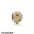 Pandora Jewelry Symbols Of Love Charms Ribbon Heart Charm 14K Gold Official