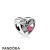 Pandora Jewelry Symbols Of Love Charms Struck By Love Magenta Enamel Clear Cz Official