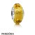 Pandora Jewelry Touch Of Color Charms Fascinating Ochre Charm Murano Glass Official