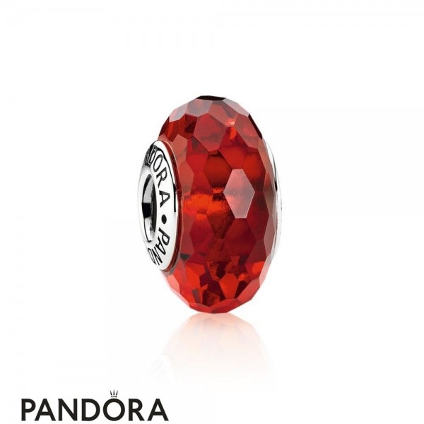 Pandora Jewelry Touch Of Color Charms Fascinating Red Charm Murano Glass Official