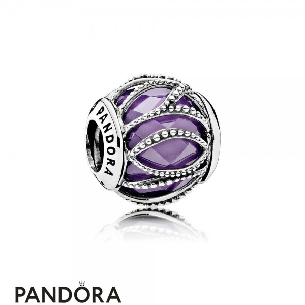 Pandora Jewelry Touch Of Color Charms Intertwining Radiance Purple Clear Cz Official