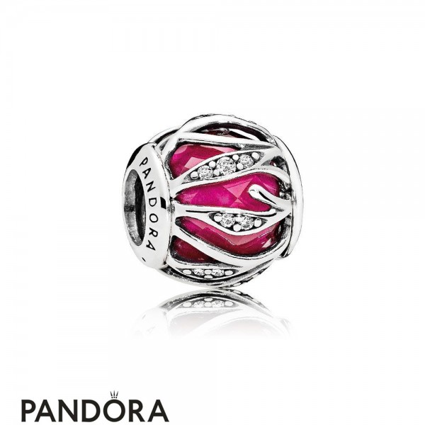 Pandora Jewelry Touch Of Color Charms Nature's Radiance Charm Synthetic Ruby Clear Cz Official