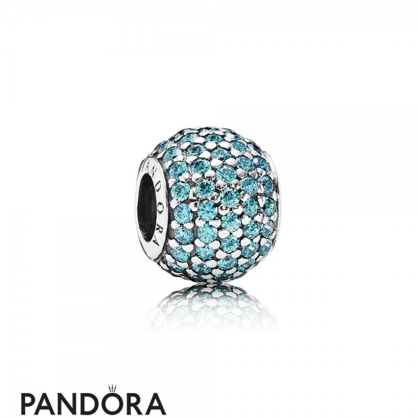 Pandora Jewelry Touch Of Color Charms Pave Lights Charm Teal Cz Official