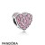 Pandora Jewelry Touch Of Color Charms Pink Dazzling Heart Charm Pink Cz Official