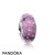 Pandora Jewelry Touch Of Color Charms Purple Effervescence Charm Murano Glass Clear Cz Official