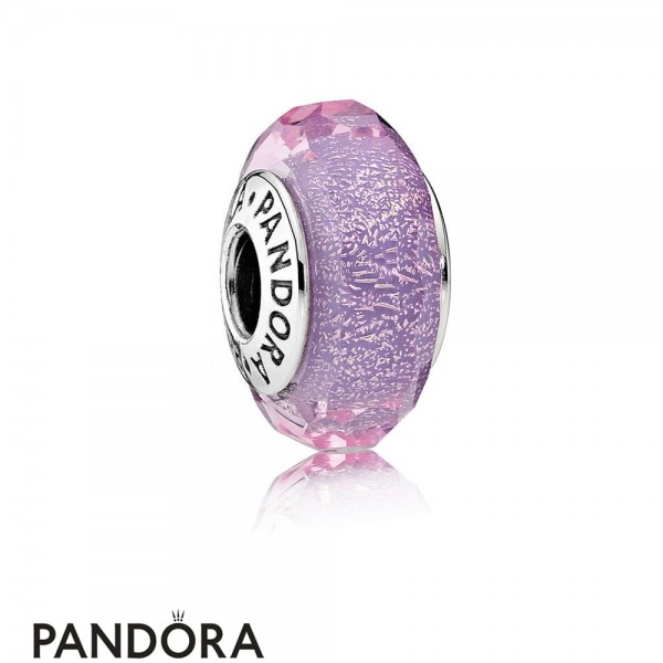 Pandora Jewelry Touch Of Color Charms Purple Shimmer Charm Murano Glass Official