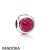 Pandora Jewelry Touch Of Color Charms Radiant Droplet Charm Cerise Crystals Official