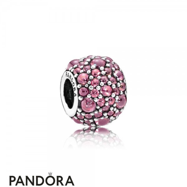 Pandora Jewelry Touch Of Color Charms Shimmering Droplet Charm Honeysuckle Pink Cz Official