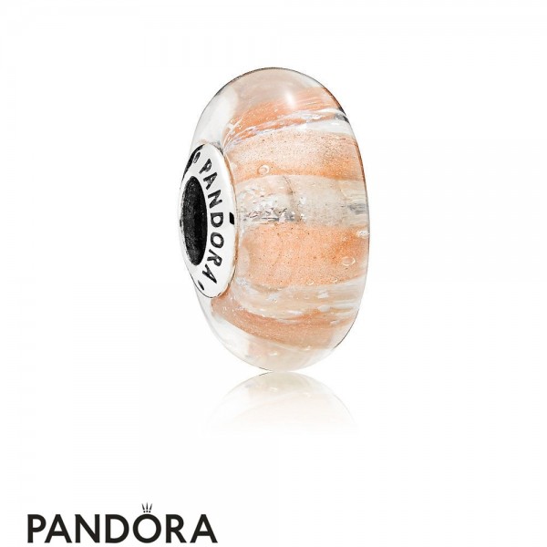 Pandora Jewelry Touch Of Color Charms Shimmering Stripe Murano Glass Charm Official