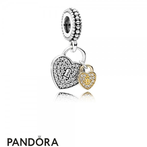 Pandora Jewelry Wedding Anniversary Charms Love Locks Pendant Charm Clear Cz Official
