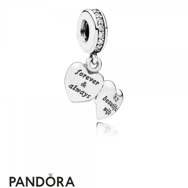 Pandora Jewelry Wedding Anniversary Charms My Beautiful Wife Pendant Charm Clear Cz Official