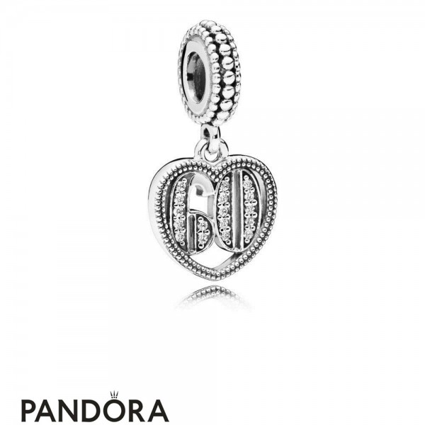 Women's Pandora Jewelry 60 Years Of Love Hanging Charm Official