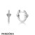 Women's Pandora Jewelry Alluring Hearts Hoop Earrings Official