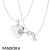 Women's Pandora Jewelry Best Friends Forever Necklace Gift Set Official