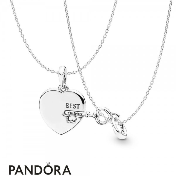 Women's Pandora Jewelry Best Friends Forever Necklace Gift Set Official