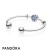 Pandora Jewelry Blue Mosaic Open Bangle Set Official