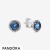 Pandora Jewelry Blue Round Sparkle Stud Earrings Official