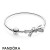 Women's Pandora Jewelry Brilliant Bow Bangle Gift Set Official