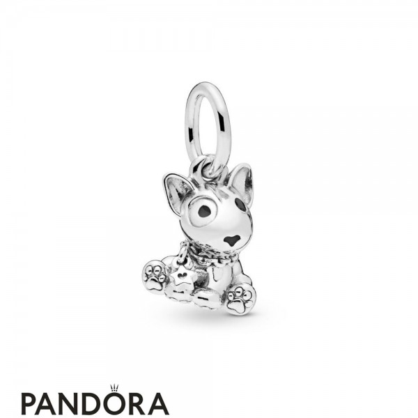 Women's Pandora Jewelry Bull Terrier Puppy Dangle Charm Official