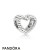 Pandora Jewelry Charm Heart Perled In Silver Official