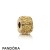 Pandora Jewelry Collections Golden Flower Clip 14K Gold Official