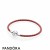 Pandora Jewelry Cowhide Leather Bracelet With A Red Circle Official