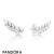 Women's Pandora Jewelry Curved Grains Earring Studs Official