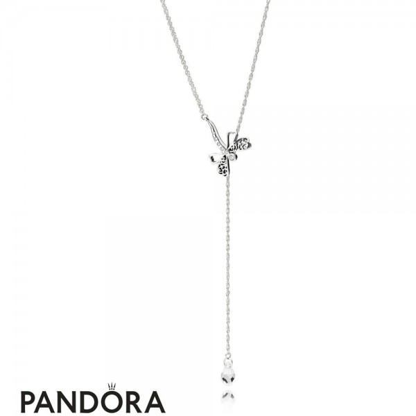 Pandora Jewelry Dreamy Dragonfly Necklace Official Official