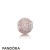 Pandora Jewelry Essence Love Charm 14K Rose Gold Pink Crystal Official