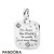 Women's Pandora Jewelry Female Empowerment Motto Pendant Official