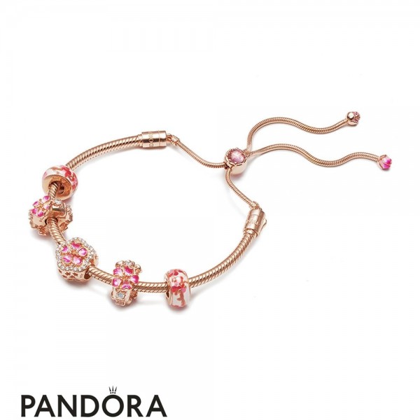 Pandora Jewelry Flowery Bracelet Official