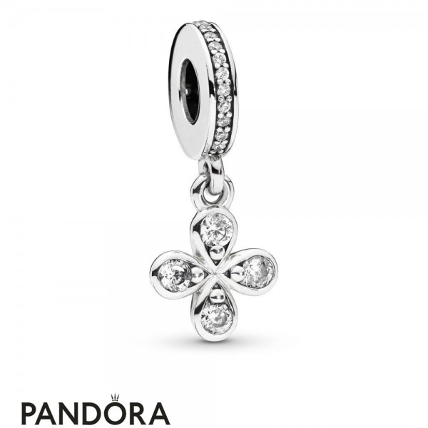 Pandora Jewelry Four Petal Flower Hanging Charm Official