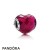 Pandora Jewelry Fuchsia Shape Of Love Charm Fuchsia Rose Crystal Official