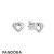 Women's Pandora Jewelry Knotted Hearts Earring Studs Official