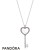 Pandora Jewelry Large Floating Locket Heart Key Sapphire Crystal Fancy Fuchsia Pink Cz Official
