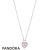 Pandora Jewelry Lock Your Promise Necklace Fancy Fuchsia Pink Cz Official