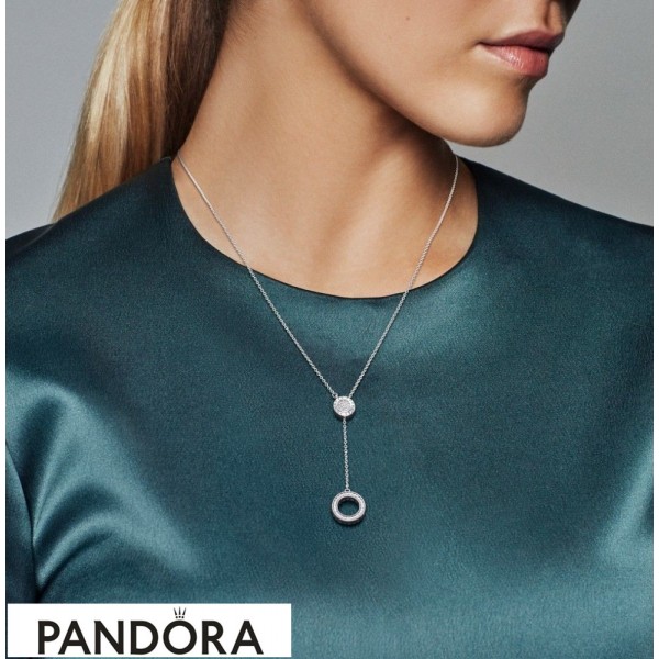 Pandora Jewelry Logo Necklace Official