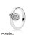 Pandora Jewelry Logo Padlock Ring Official