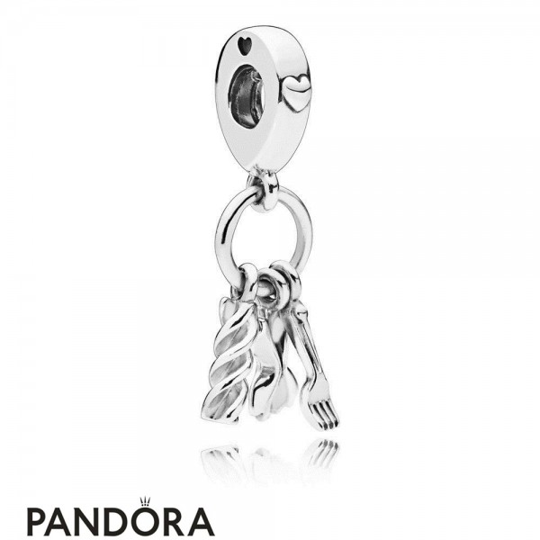 Women's Pandora Jewelry Love Pasta Hanging Charm Official