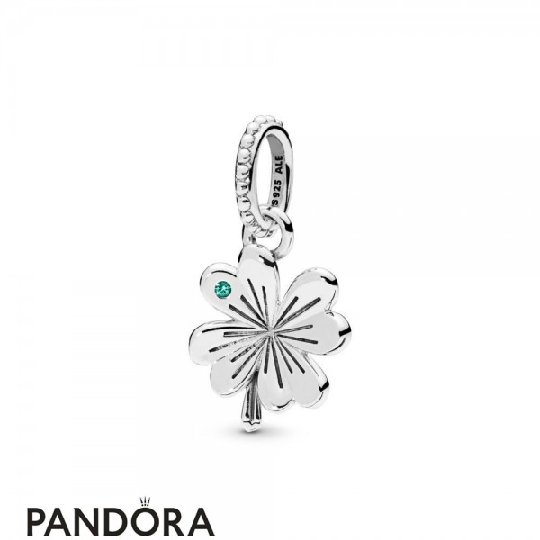 Pandora Jewelry Lucky Four Leaf Clover Necklace Pendant Official