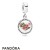 Pandora Jewelry Maryland Flag Heart Dangle Charm Mixed Enamel Official