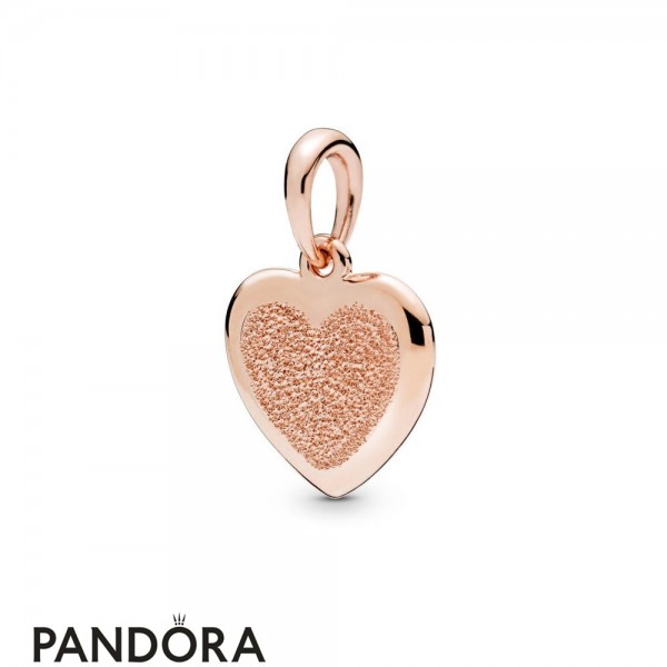 Pandora Jewelry Matte Brilliance Heart Pendant Pandora Jewelry Rose Official