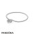 Women's Pandora Jewelry Moments Smooth Bracelet With Regal Heart Padlock Clasp Official