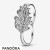 Women's Pandora Jewelry Oak Leaf Double Ring Official