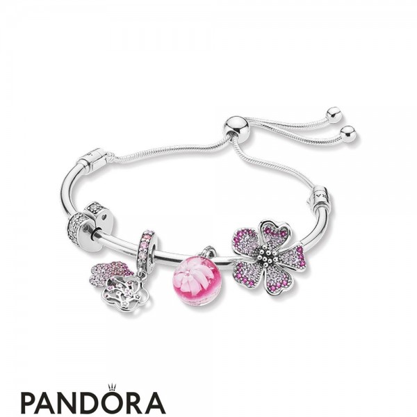Pandora Jewelry Peach Blossom Bracelet Official
