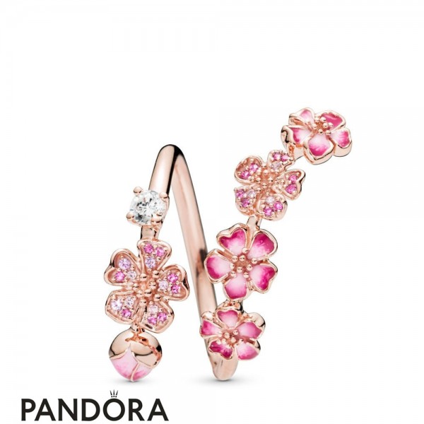 Pandora Jewelry Peach Blossom Flower Branch Ring Official
